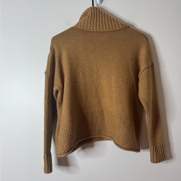 Madewell Sadler Turtleneck Sweater XXS Heather camel - Picture 7 of 9